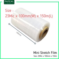 (READY STOCK) High Quality Mini Stretch Film Wrapping / Baby Roll Stretch Film / Mini roll 100mm x 1