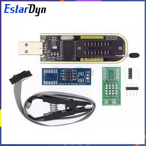 CH341 CH341A/CH341B Programmer 1.8V/3.3V/5V USB EEPROM Flash BIOS Burner for 24CXX/25CXX/93CXX with