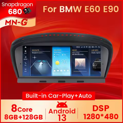 Snapdragon 680 Car Radio Carplay For BMW 3 5 Series E60 E61 E63 E64 E90 E91 E92 E93 Android 13 Navig