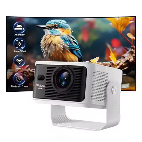 HY350MAX 500ANSI Auto Focus Projector Android 11 4K 1080P Wifi6 Voice Control Allwinner H713 BT5.0 H