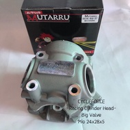 【Ready Stock】✑₪motorcycle Mutarru Racing Cylinder Head Big Valve mio 24x28