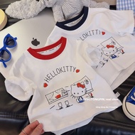 Áo Thun Nữ hobibear áo thun ngắn tay cotton in hình Hello Kitty dễ thương