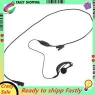 Security Earhanger Headset Earpiece Earphone for  Radio Black