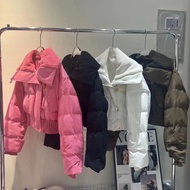 WOMAN WINTER CROP PUFFER JACKET COAT WOMAN WINTER JACKET