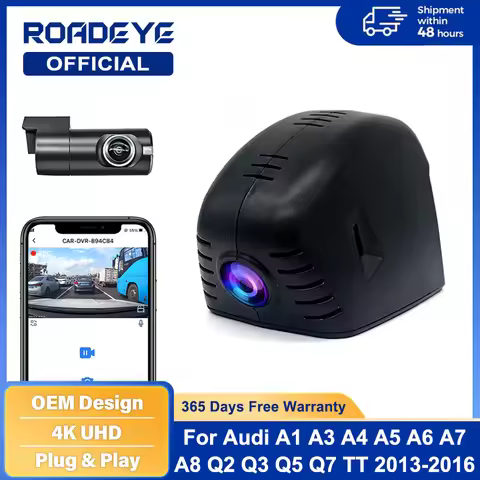 DVR for 2013-2016 Audi A1 A3 A4 A5 A6 A7 A8 Q2 Q3 Q5 Q7 Q8 RS S S5 S8 SQ5 SQ8 TT, Wifi Dash Car Cam 