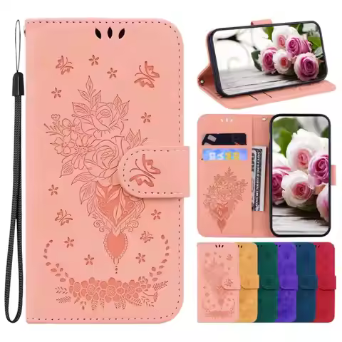 Pop Cute Roses Flip Case For Huawei Honor 50 20 10 Lite 10i 20i 8S 9X Pro 7A 8C 8X 8A View 20 Y6 Y7 