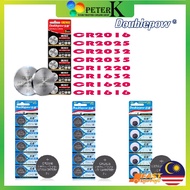 100% Original Doublepow Button Battery CR2032/ CR2025/ CR2016