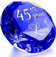 YWHL 45th Wedding Anniversary Sapphire Gift for Couple, 45 Years of Love Sapphire Wedding Keepsake f