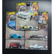 Hot Wheels Premium Boulevard 2024 LB Super Silhouette Nissan Silvia S15 718 Cayman GT4 Skyline RS KD
