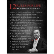 Motivational Posters Aesthetic Posters Jordan Peterson Quotes 12 Rules For Lif Classroom Decor Wall 