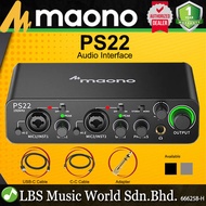 Maono PS22 Audio Interface for Recording Music Production and Guitar Audio Mixer