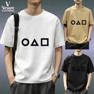 Vesure Clothing Geometric Symbol T Shirt Men Casual Short Sleeve Tee Basic O Delta Square Design Top