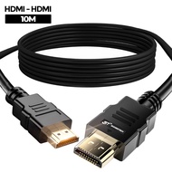 Kabel HDMI to HDMI Support 4K 3D Gold Plate Untuk TV Proyektor PC Laptop High Quality Panjang 10M