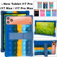 for New Tablet i17 Max / i17 Pro / i17 Pro Max 2026 10.1 Inch Soft Bubble Stand Tablet Cover Case Wi
