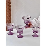 Creative Purple Bow Highball Glass｜Ins Style Cocktail & Champagne Glass, Fruit Wine & Cold Drink Cup