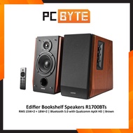 Edifier Bookshelf Speakers R1700BTs (RMS 15W×2 + 18W×2 / Bluetooth 5.0 with Qualcomm AptX HD / Brown