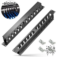 AIPING Cable Management, 12/24 Slot 1U 19inch Server Rack Wire Organizer, Trunking Horizontal Mount 