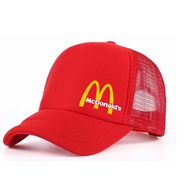 Mc donalds Mcdonalds McDo Mc Do Logo Cactus Jack Snapback Trucker Net Cap Mesh Hats Dad Dads RED