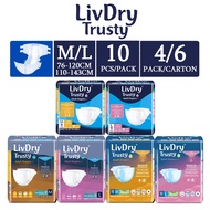 (Official Store) LivDry Trusty Slip Tape Adult Diapers Full Range / TENA Value Adult Diapers