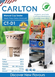 Mesin Cup Sealer CARLTON CT-D1 / Alat Press Pres Gelas Plastik D1 16-22Oz Mesin Penyegel Sealer Sege