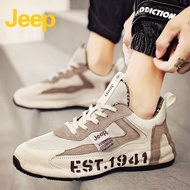 Jeep jeep Mesh Sneakers Men's Shoes Summer Breathable 2022 New Style Trendy Shoes Casual Daddy Shoes