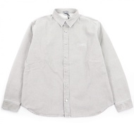 [5積分] 全新未使用 □ DIOR STONE ISLAND Dior Homme Stone Island 493D582A385X Logo刺繡超大長袖牛仔襯衫 灰色 41碼 義大利製 正品男士