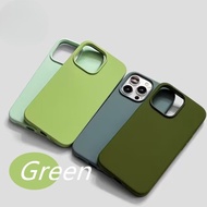 Mint Green Soft Phone Case for iPhone 15 14 13 12 11 Pro Max XR X Xs Max 7 8 14 15 Plus Phone Shell 