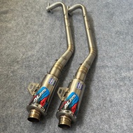 Gtx/rbt 110-130-150 type sx-pro v2 duckknalpot TITAN Original Al225 racing exhaust