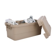 Thùng lưu trữ hộp nhựa đựng đồ đa năng 65 lít HULKER-NEW Index Living Mall cao cấp có nắp khóa tay