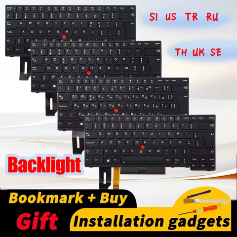 Russian Swedish Slovenia Thai Turkish UK US for Lenovo ThinkPad E480 E490 L380 R480 T480S L490 T490 
