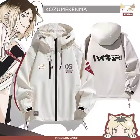 Anime Haikyuu Cosplay Haikyuu Jacket Zipper Hoodie Karasuno Aoba Johsai Shiratorizawa Nekoma Uniform