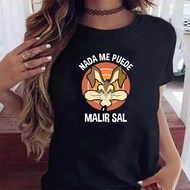 T-shirt kartun Wile E Coyote yang lucu untuk lelaki dan wanita. T-shirt grafik kasual, saiz EU, paka