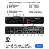 LENOVO THINKSTATION P330, i5 8400T Max Turbo 3.3Ghz , Perfect for big jobs like engineering, Photosh