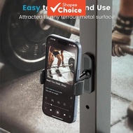 Portable Gym Magnetic Phone Holder, 360 Adjustable, Gym Accessories Smartphones for iPhone & Android