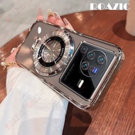 VIVO X80 X80 PRO Case Luxury Standing BracketKATHY clear Transparent Silicone Casing SoftcaseRing