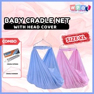 WPO Baby Buaian Bayi / Sarung Buai Baby / Baby Cradle Net With Head Cover 摇篮布 - XL Size