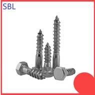 316 stainless steel hexagonal self-tapping screws, extended wood screws, wood teeth hexagonal self-t