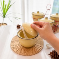 Seasoning Container Ceramic Jar Pack Of 4 225 Ml. With Scoop And Lid Chili With Fish Sauce
