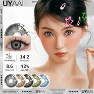 【พร้อมส่งในไทย ส่งใน24ชม】UYAAI x FRESHLADY 1 คู่คอนแทคเลนส์สี (0.00~-6.00) PATTAYA Blue/Black/Gray/B