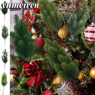 YUMEIREN Artificial Pine Branches, Green Artificial PE Fake Pine Twigs, Creative Christmas Tree Home
