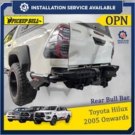 Toyota Hilux Rear Bull Bar Metal OPN Bull Bar Belakang Besi Vigo Revo Rocco Rogue