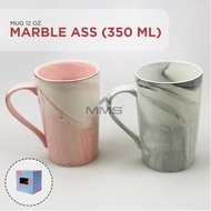 ROYAL ALFRED Marble 12oz Mug Aesthetic Keramik + Sendok 350ml Assorted