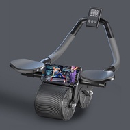 Abdominal Wheel Elbow Support Automatic Rebound Roller Wheel Mutes Abdominal Fitness Equipment  | SG