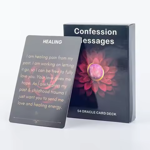 54 Oracle Card Deck for Confession Messages Love Message Prophecy Keywords Divination Board Game 10.