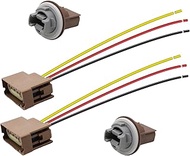 Powkos Turn Signal Socket and Pigtail Connector YF1Z13411CA Compatible with Ford Lincoln Mercury 200