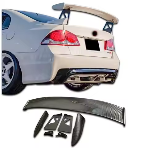 For Eighth-generation Honda Civic FD2 Upgrade TYPE-R Carbon Fiber Spoiler Diffuser Civic Mugen Spoil