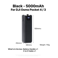 LionShield 5000mAh Portable Powerbank 3C Certified for DJI Osmo Pocket 4 / 3 Battery Handle Cable Ty