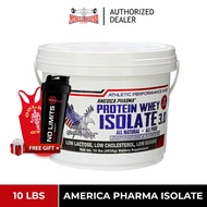 America Pharma Isolate Whey protein Low Lactose, Low Sugar 10lbs High Quality