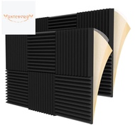 12 Pieces Acoustic Foam Panel Self-Adhesive,Acoustic Foam Panel,Sound Insulation Pad,Reduce Noise,fo