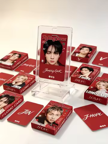 Latest model 55Pcs BTS Stone Lomo Cards J-HOPE JIMIN V JUNGKOOK HD Photocards Kpop Idol Photo Cards 